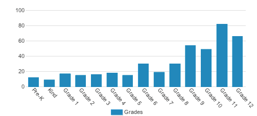 St. Mary Academy – Bay View Student By Grade 