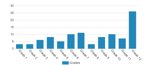Intermountain Academy Student By Grade  Intermountain Academy Student By Grade
