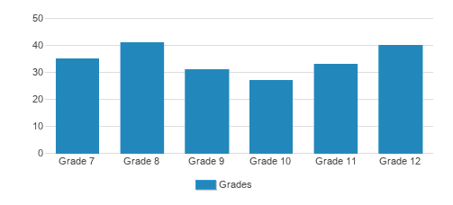 Trinity Catholic Junior/Senior High School Student By Grade 