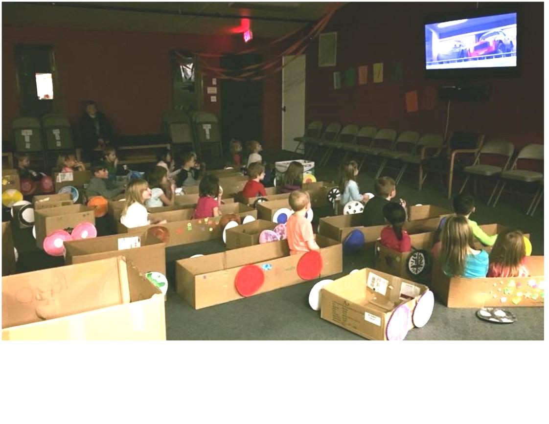 Faith Evangelical Lutheran School Photo #1 - Watching Cars in our homemade boxcars