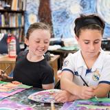 Castlehill Country Day School Photo #4 - Enjoying art class!