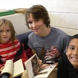 Dobson-montessori School Photo #7 - Reading with high school mentors.