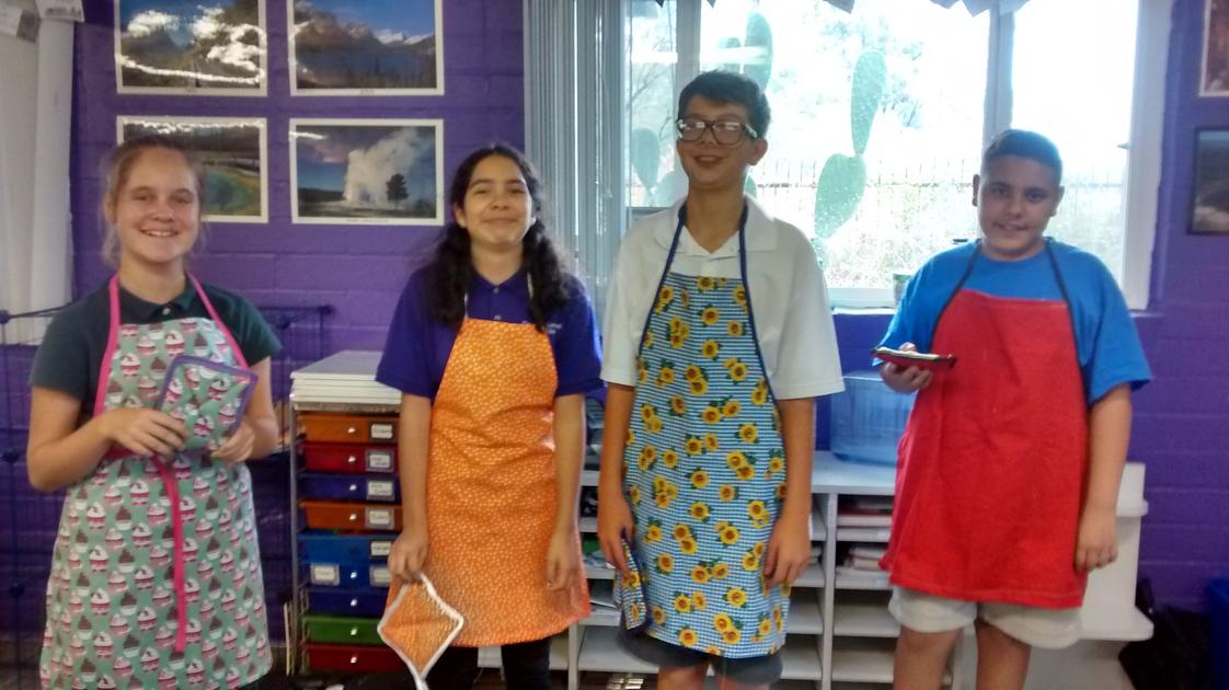 Abbie School Photo - Scholars in our Home Economics class enjoy cooking, baking, and sewing!