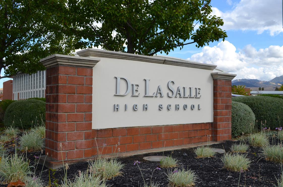 De La Salle High School Photo - De La Salle High School sign at the front of campus.