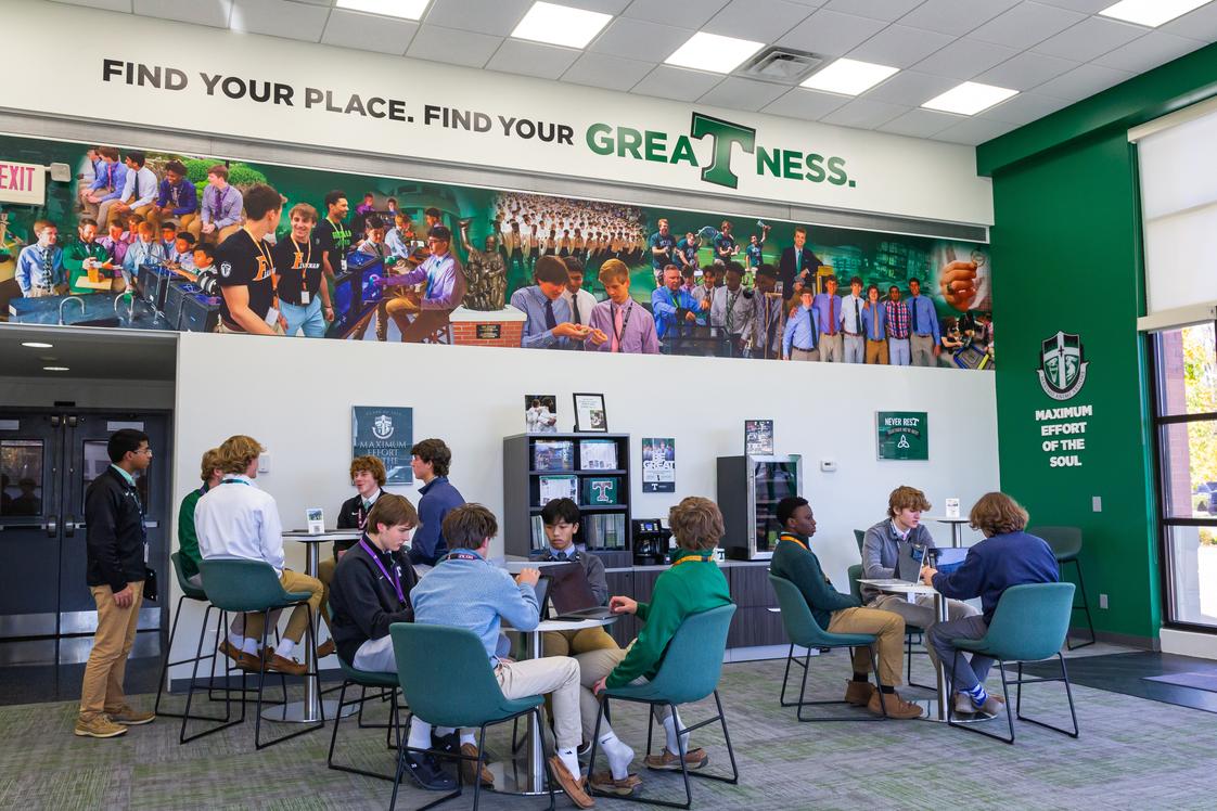 Trinity High School Photo - Whatever you're good at, BE GREAT at it here at Trinity! High school is where you explore your passions and grow. Within Trinity's Block Schedule you'll receive a personalized education that will allow you to explore your passions in interactive ways and develop critical thinking skills. At the same time, Trinity's House System will create a welcoming environment where you