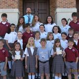 Our Lady Of Lourdes Elementary School Photo #1 - 3rd Quarter Principal's Honor Roll recipients with Mr. Kiefer, following the Honor Roll Breakfast. March 2011