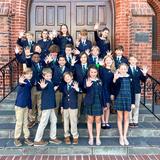 St. James Episcopal Day School Photo #4 - 5th grade seniors following their pinning ceremony