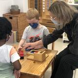 Evergreen Montessori School Photo #1 - For cognitive development, there are huge benefits to the multi-age classroom. Older children are the role models and develop leadership skills. The younger children look up to their older peers and establish strong relationships within the 3 year cycle.