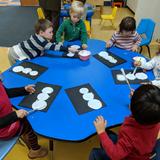 Our Lady Of Lourdes School Photo - Pre-School students learn Art in their classrooms.
