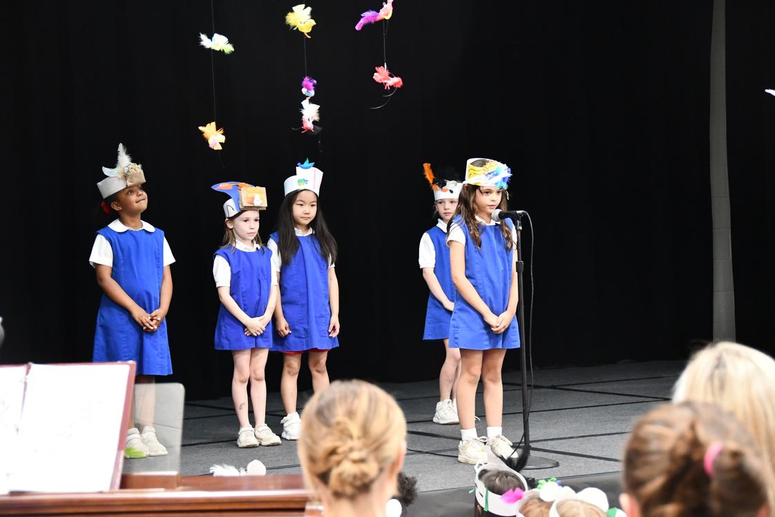 Roland Park Country School Photo - The 1st grade poetry festival is a beautiful end of the year culmination of multiple co-curricular projects the girls have done throughout the year. From unique artwork to research projects and a performance where the girls recite poems to their families, this is a treasured example of the academic achievements we promote.