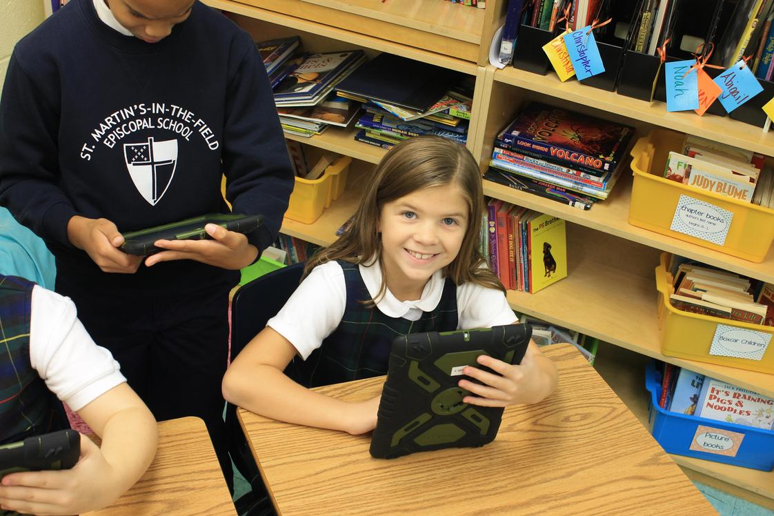 St. Martin's-in-the-Field Episcopal School Photo #1 - iPads in action at St. Martin's.