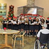 St. Mary's School Photo #5 - National Junior Honor Society singing Christmas Carols to the Charlotte Hall Veteran's Home