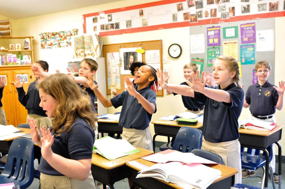 St. Stephens Classical Christian Academy Photo #1 - At SSCCA, students are actively involved in the learning process. The use of songs and recitation makes learning facts fun.