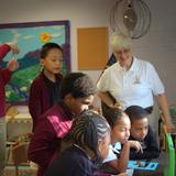 Washington New Church School Photo #1 - First and Second grades populate their new ant farm.