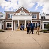 Hillside School Photo #3 - Heading off to the academic building after breakfast.