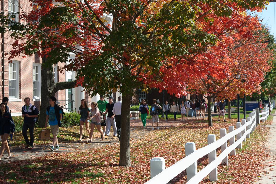 Milton Academy Photo - Milton Academy is only eight miles from Boston's museums, schools and attractions, but it has the benefits of a 130-acre New England campus-with green quads and lots of fall foliage.