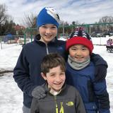 Shrewsbury Montessori School Photo - Lower Elementary students enjoy a winter day on the playground.