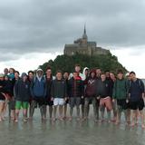 The Roxbury Latin School Photo - En route à pied to Mont Saint-Michel, 10th graders have the opportunity to participate in French or Spanish immersion during the month of June.