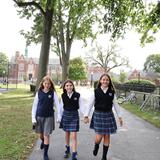 The Grosse Pointe Academy Photo #17 - Middle School students (Grades 5-8) in the "The Nuns Walk" - an homage to our founding in 1885 by the Society of the Sacred Heart.