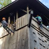 St. John's Lutheran School Photo #2 - Outdoor Ed at Camp Rotary in Clare was so much fun this year. We tried our hand at climbing and rappelling, archery, shooting bb guns, and other fun games with students from other schools. (Fall 2019)