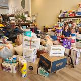 St. Mary's School Photo #6 - A few of our students with the batch of donations that our school and parish collected for victims of the hurricanes in fall of 2024.