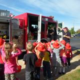 St. Mary Catholic School Photo - Pinckney Fire Department visits our preschool class.