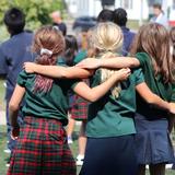 Pacelli Catholic Schools Photo #11 - Students gather on the campus green each year to commemorate September 11th.
