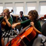 St. Peter Catholic School Photo #2 - Students in grades 5-8 have the option to select band, choir or orchestra for their music credits. The rehearsals and lessons are integrated directly into the school day.