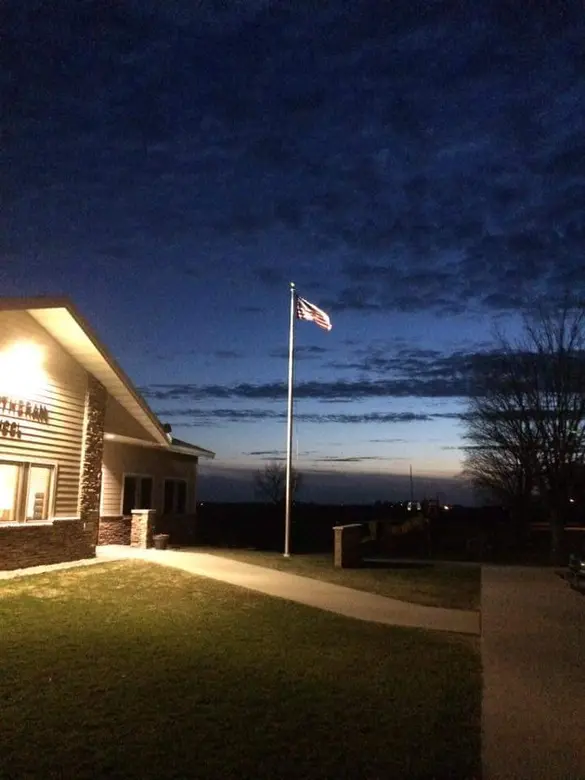 Trinity Lutheran Church and School Photo - The sun sets at Trinity Lutheran School
