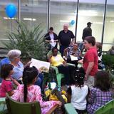 North County Christian School Photo #5 - Elementary and their parents enjoy Reading Night in the enclosed reading garden