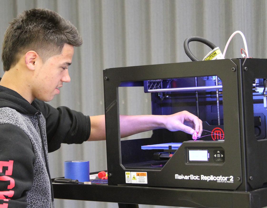 Benway School Photo - 3-D Printing is part of our award winning 21st Century Careers Program.