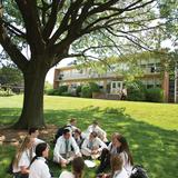 Bishop Eustace Prep School Photo - A group of students enjoying our college style campus.
