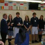 Donovan Catholic High School Photo #7 - A guest speaker visits a Foreign Language class