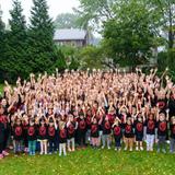 The Red Oaks School Photo #7 - We are all here! From the youngest to the oldest, we love to gather for Spirit Day at the lower school campus -- where the Red Oaks experience began for so many!