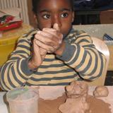 Little Earth School Photo #3 - Working with clay