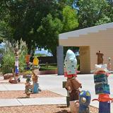 Sandia Preparatory School Photo #11 - The Sundevil Plaza and Quad are popular places to visit, study, and enjoy the views on campus.