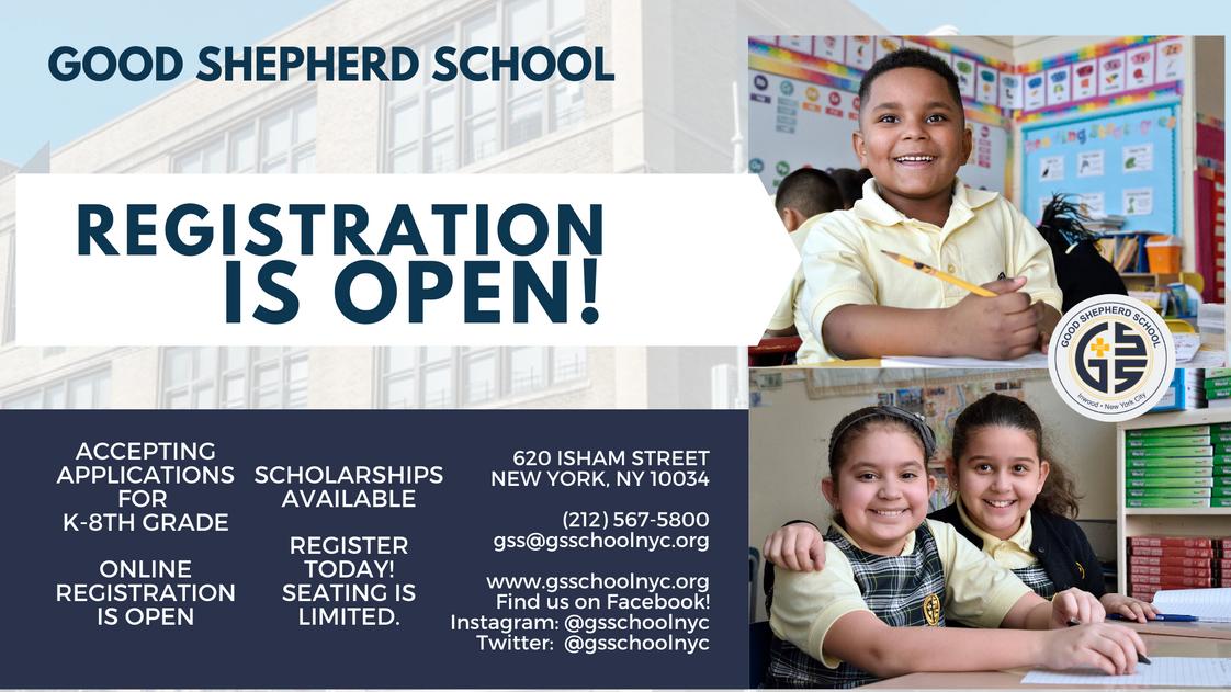 Good Shepherd School Photo - Registration is open for the 2020-2021 School Year