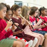 Manhattan Country School Photo #5 - In third (8-9s) and fourth (9-10s) grades, students study the recorder as part of our robust music program.