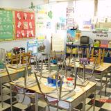 Circle Academy Photo #6 - Another classroom. The desks help prepare children for grade school by giving them personal space to place their things.