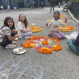 Riverdale Country School Photo #6 - During Diwali, Lower School students made colorful rangolis with flowers, celebrating our community's varied cultural traditions.