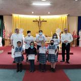 Santa Maria School Photo #2 - Students of the Month are recognized each month following First Friday Mass. Our community attends Mass together on First Friday and on holy days.