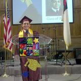 Maywood Christian School Photo #7 - Miguel Quiñonez graduating with honors