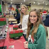 Carmel Christian School Photo #17 - Middle School students fill shoeboxes for Operation Christmas Child.