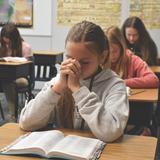 Carmel Christian School Photo #24 - Students pray everyday.