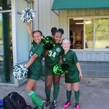 Carolina Friends School Photo #2 - Middle School soccer teammates cheer on Spring Sports Day.