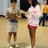 Noble Academy Photo - Tower of Truth - Middle School "Getting to Know You" activity during Skill Building time.