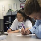 Hill Learning Center Photo #7 - Students in grades 9 -12 receive instruction in English, academic writing, Spanish, and math (general math through AP Calculus), and may attend for one, two, or three classes per day.