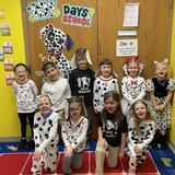 East Richland Christian Schools Photo #22 - Kindergarteners celebrating the 101st day of school, dressed as the 101 Dalmatians!