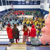 St. Mary 's Academy Photo #9 - Students getting ready to embark on our annual Spirit Walk fundraiser.