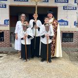 St. Rocco School Photo #1 - The blessing of the cornerstones for our new and improved school building.